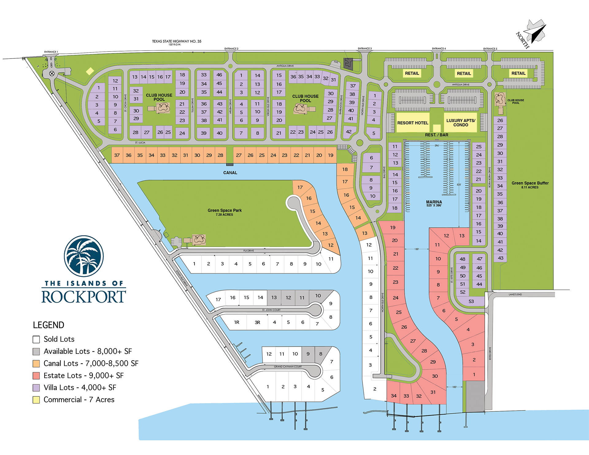 Waterfront lots in Rockport, TX Islands of Rockport